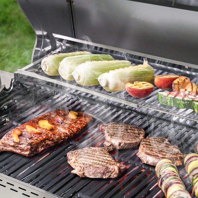 Uniflasy Universal Grill Warming Rack 20.6''- 32.08'' - Image 3