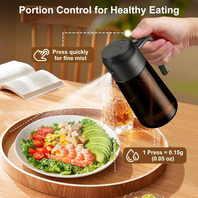 2-In-1 Glass Oil Dispenser & Sprayer - 16Oz/470Ml Leakproof Olive Oil Sprayer Bottle For Cooking - Image 4