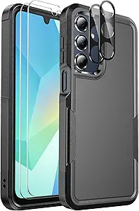 A16 Hybrid Protective Case for Galaxy A16 5G - Black