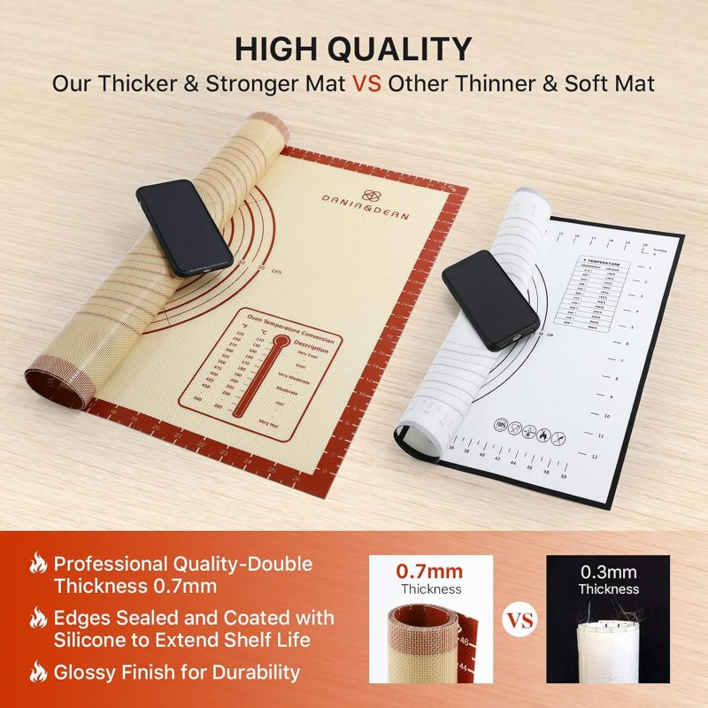 26X16 Inch Extra Thick Silicone Baking Mat With Measurements - Image 5