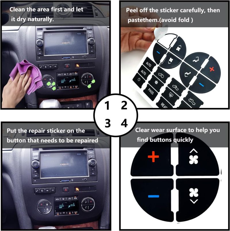 2 Packs Ac Dash Button Repair Kit -Compatible With Chevy - Image 5