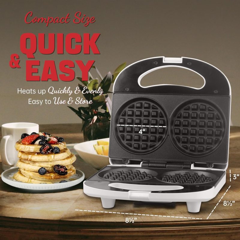 Double Mini Waffle Maker Machine - Image 4