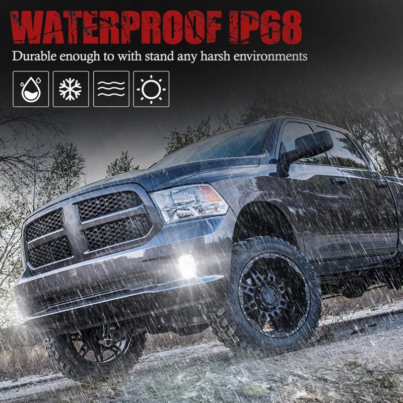 Bunker Indust Dodge Ram Led Fog Light With Daytime Running Light Set - Image 5