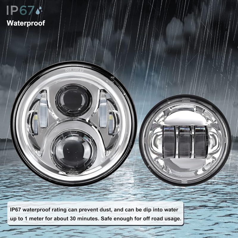 7 Inch Motorcycle Led Headlight 4.5 - Image 4