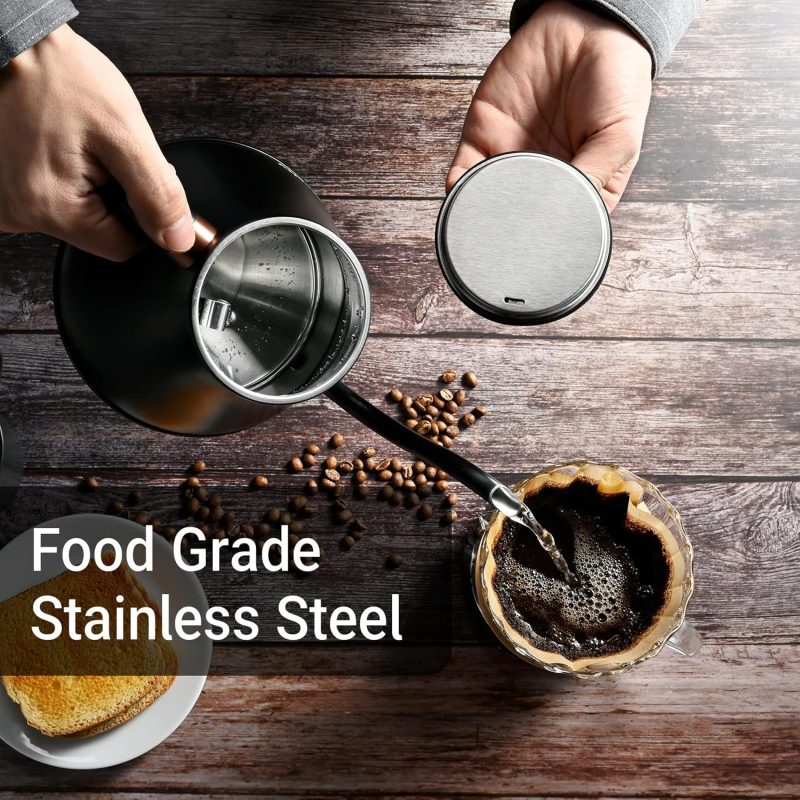 Mecity Electric Kettle Gooseneck Water Kettle Stainless Steel Tea Kettle Water Boiler Fast Heating - Image 2