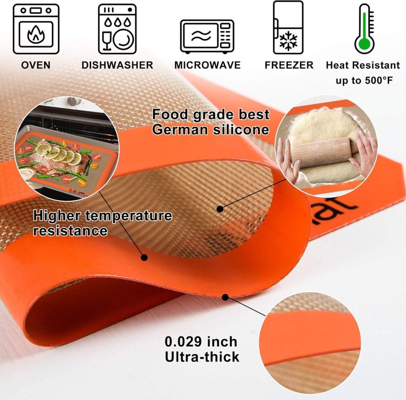 Silicone Baking Mat - Best German Silicone - Non Slip Silicone Baking Sheet - Image 4
