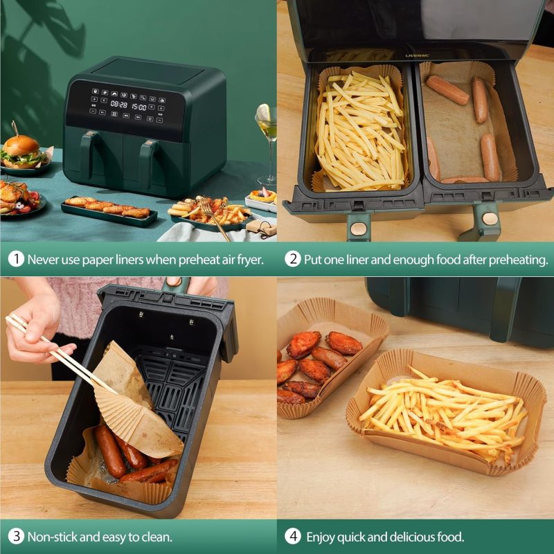 Air Fryer Liners Disposable For Dual Basket - Image 4