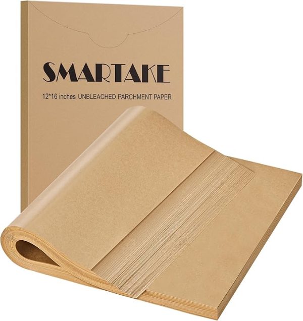 Smartake 400 Pcs Parchment Paper Baking Sheets