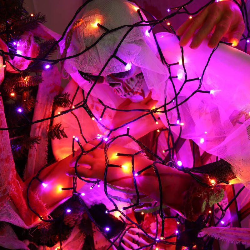 Lyhope Orange & Purple Halloween Lights - Image 3
