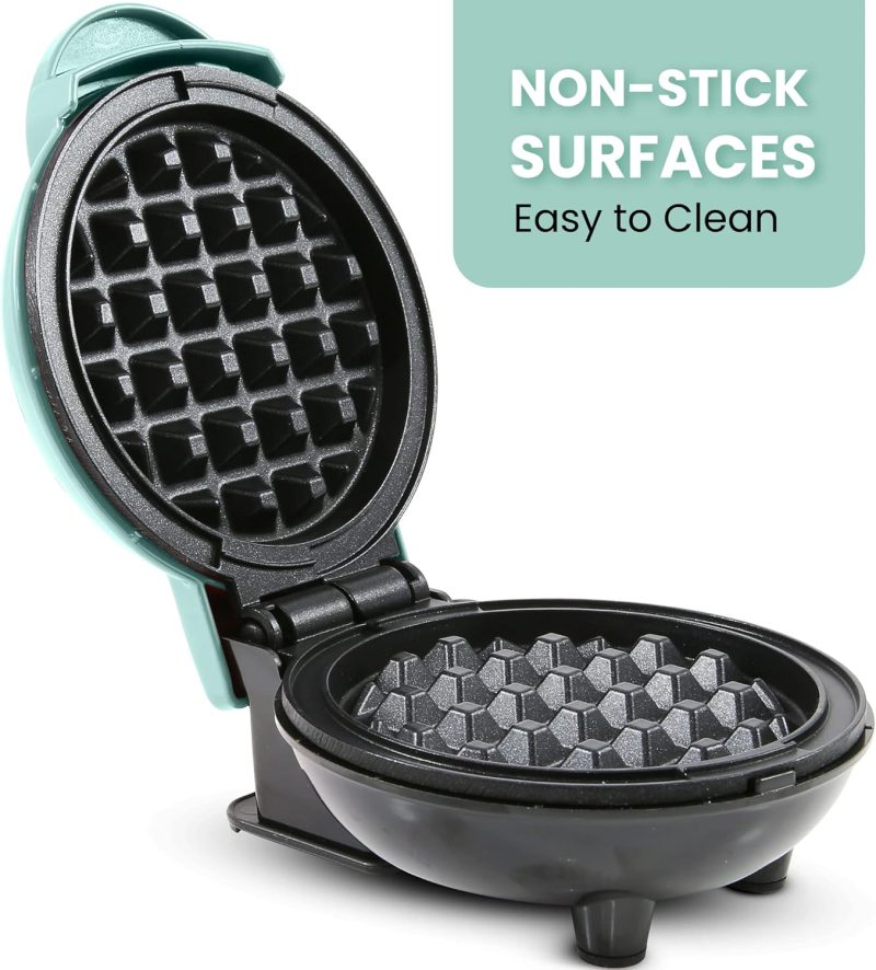 Elite Gourmet Ewm015M# Electric Nonstick 4.5-Inch Mini Waffle Maker - Image 4