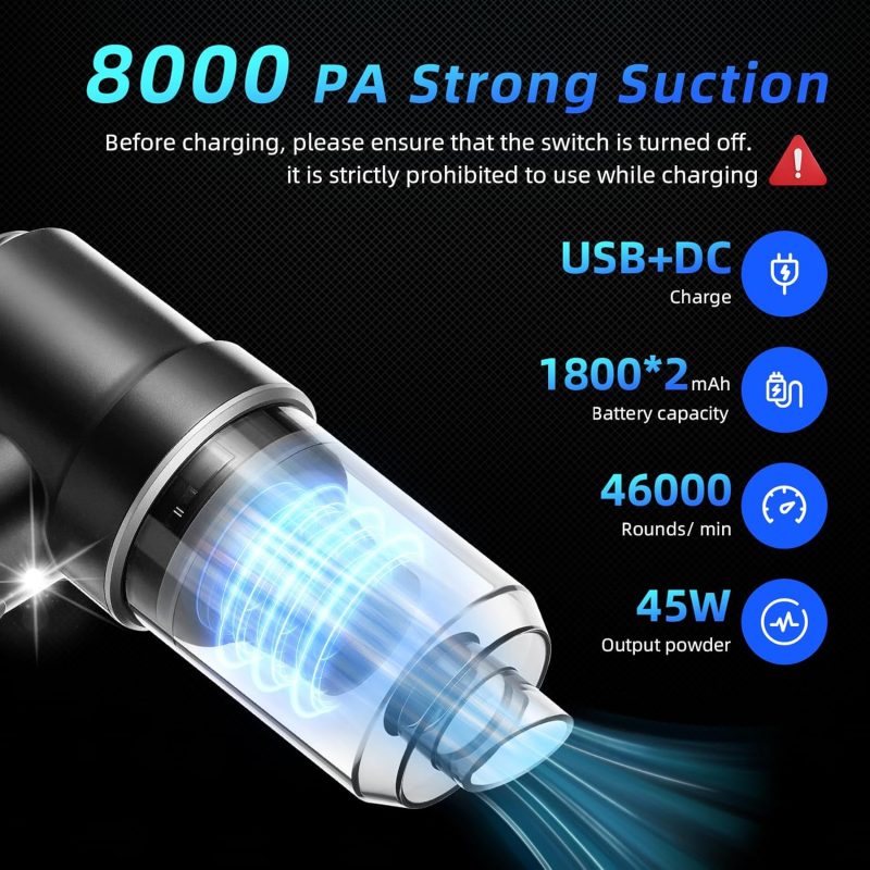 Cordless Car Vacuum Cleaner High Power 8000Pa - Image 3