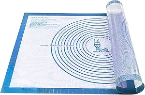 Nonstick Silicone Pastry Mat Extra Large With Measurements 28''By 20'' For Silicone Baking Mat