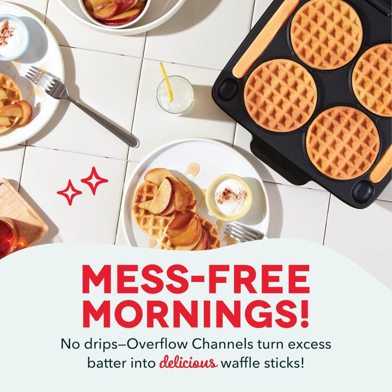 Dash Multi Mini Waffle Maker: Four Mini Waffles - Image 3