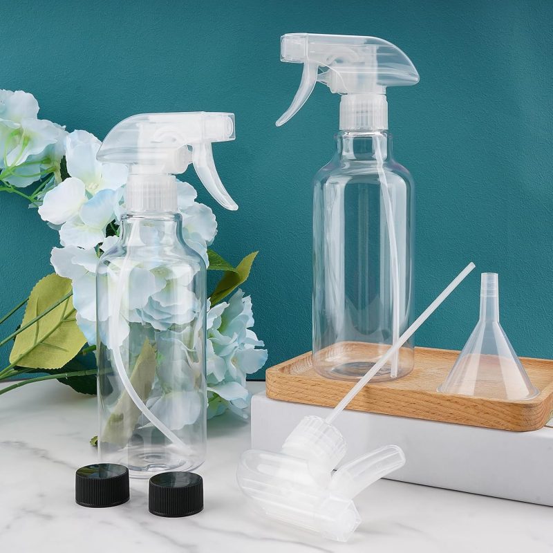 Plastic Spray Bottles Empty Spray Bottle 16.9Oz/500Ml 2 Pack Heavy Duty Spraying Bottles Mist/Stream Water Bottle For Cleaning Solutions - Image 2