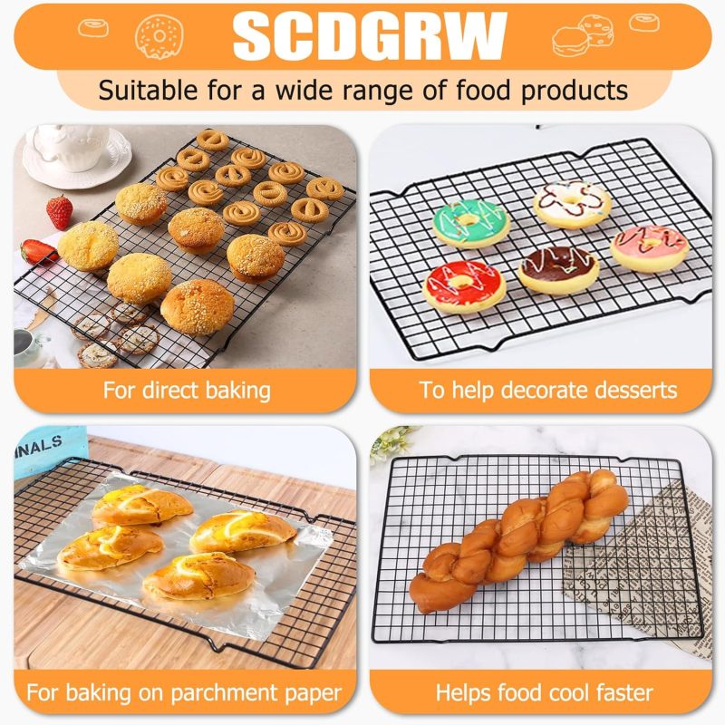 5Pcs Cooling Racks For Cooking And Baking 10 - Image 3