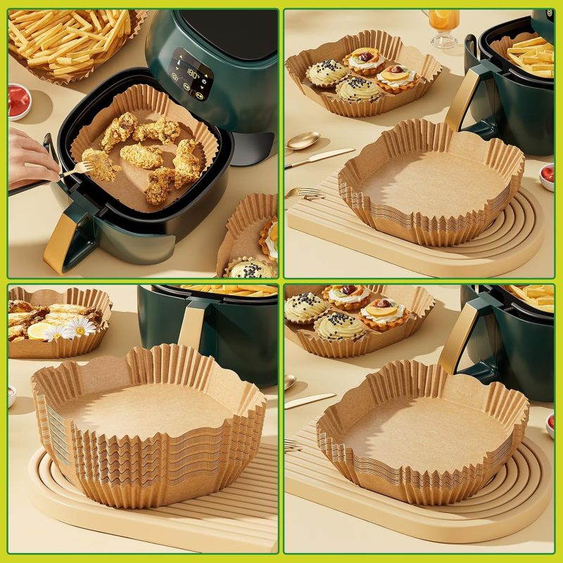 100 Pcs Air Fryer Disposable Paper Liners - Image 6