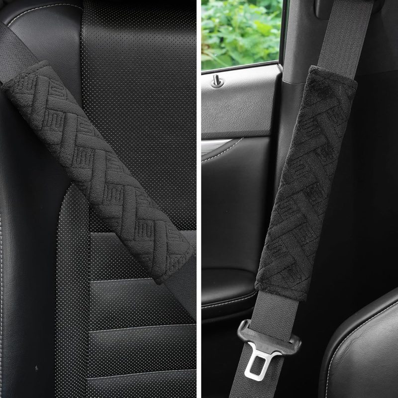 Justtop 2-Pack Universal Car Seat Belt Pads Cover For A More Comfortable Driving - Image 2