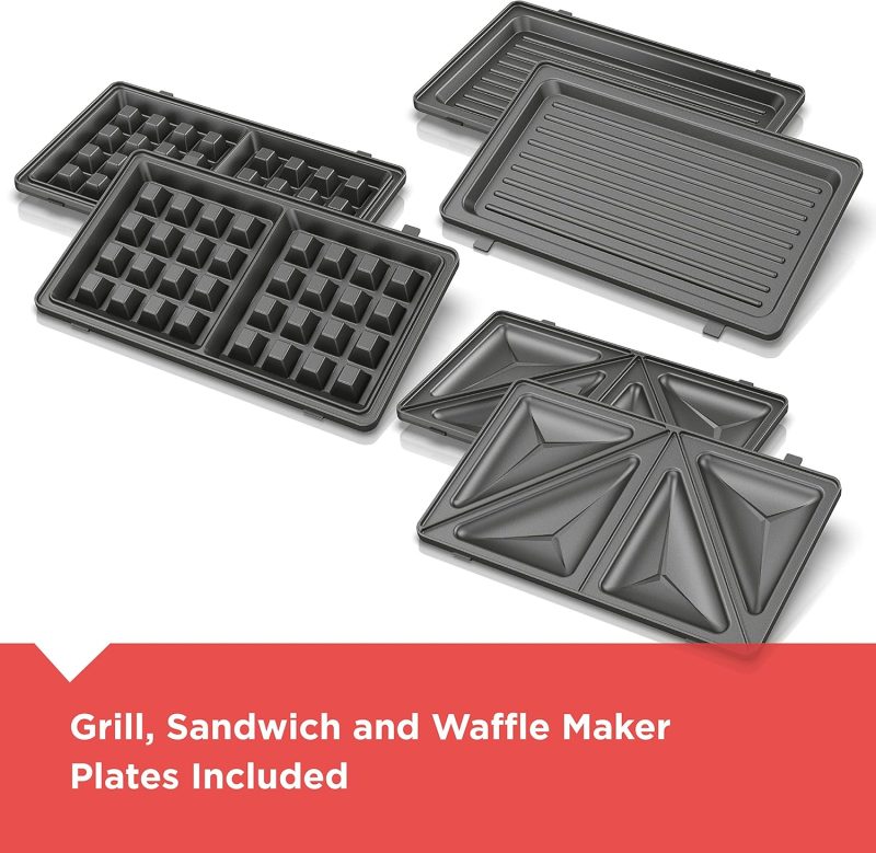 Black+Decker 3-In-1 Waffle Iron - Image 3