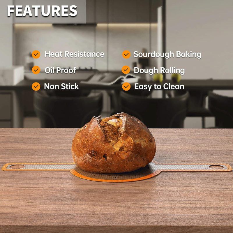 Guydremat Bread Sling - Perfect Silicone Baking Mat For Sourdough Bread Baking – Superior Cast In Iron Dutch Oven Liner - Image 4