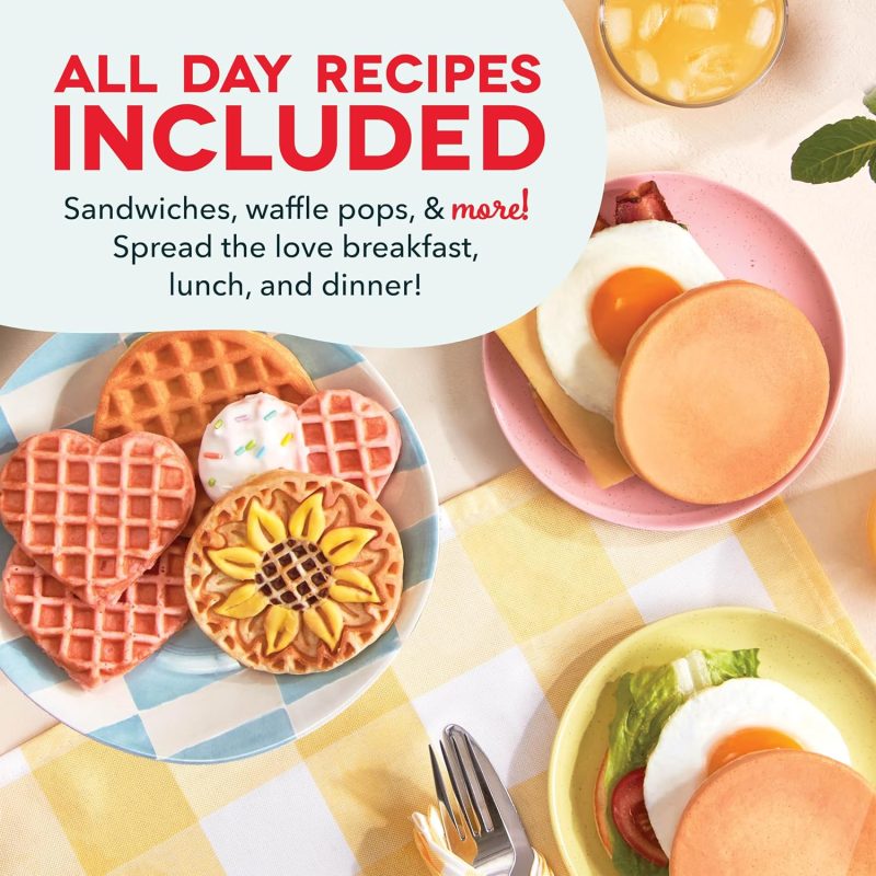 Dash Multimaker Mini System - Waffle Maker With Six 4” Removable Plates & Storage Case: Waffle Iron & Griddle - Image 5
