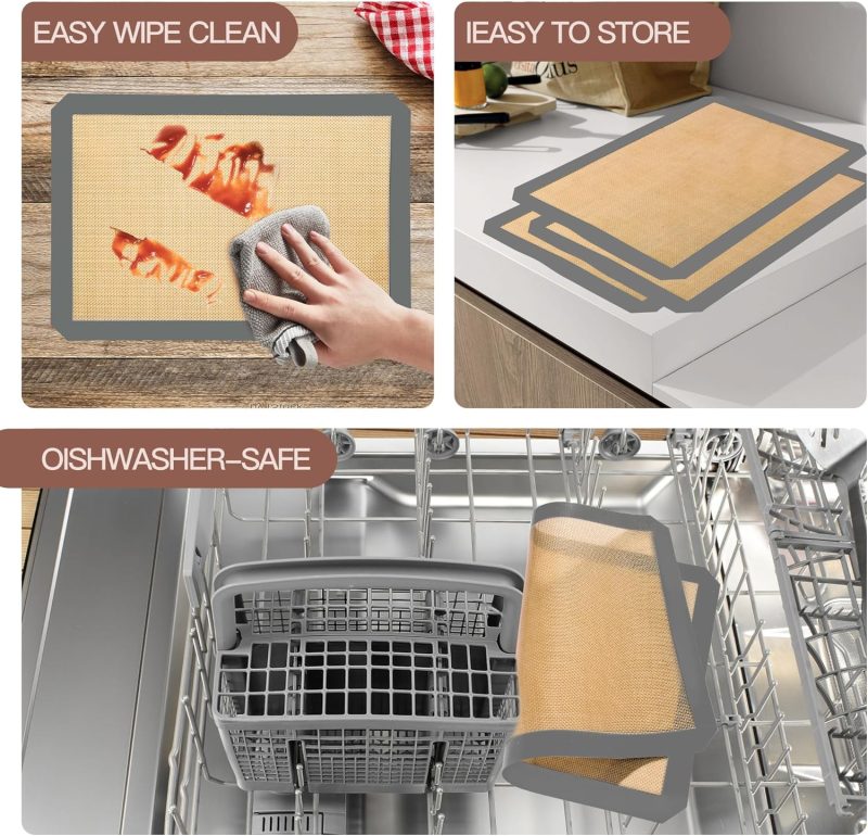 3-Pack Non-Stick Silicone Baking Mat - Image 4