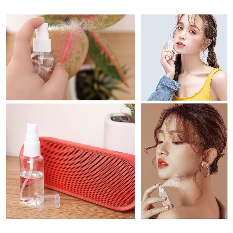 Zerofire 2 Pack Spray Bottles 1Oz Clear Plastic Empty Refillable Mini Spritzer For Travel - Image 6