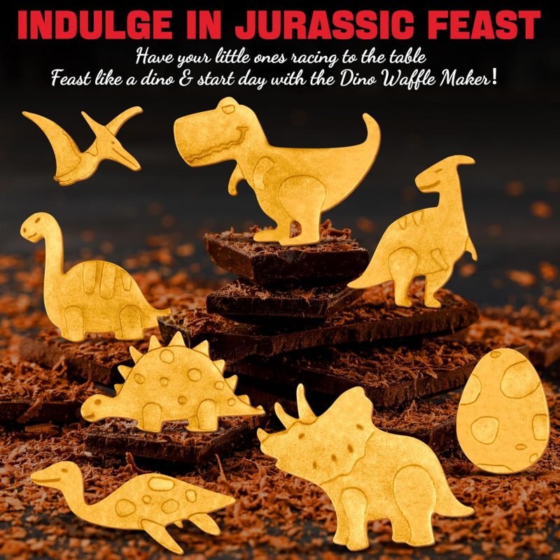 Dinosaur Mini Waffle Maker For Kids - Image 5