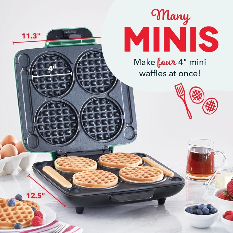 Dash Multi Mini Waffle Maker: Four Mini Waffles - Image 2