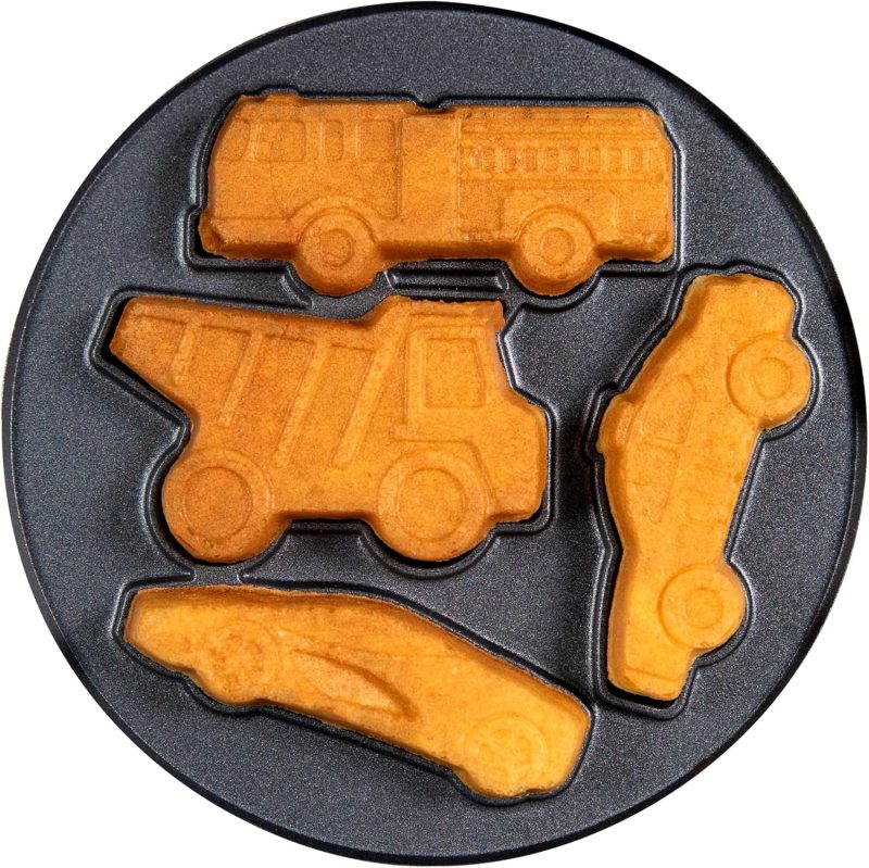 Nostalgia Mymini Cars And Trucks Shape Electric Waffle Maker - Image 4