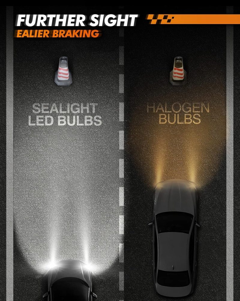 Sealight 9005/Hb3 H11/H8/H9 Bulbs - Image 4
