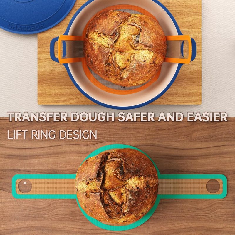 Guydremat Bread Sling - Perfect Silicone Baking Mat For Sourdough Bread Baking – Superior Cast In Iron Dutch Oven Liner - Image 5