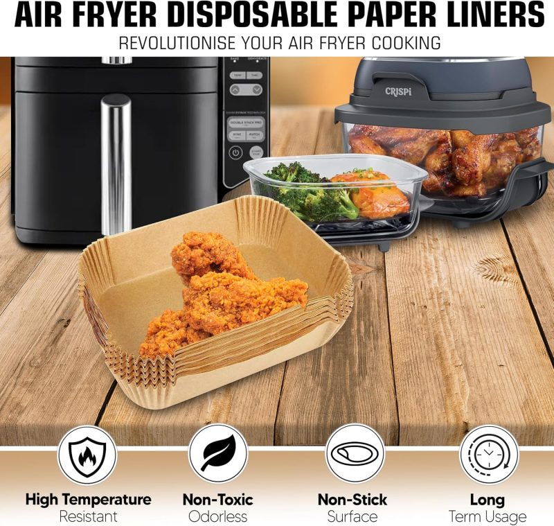 Air Fryer Liners For Ninja Doublestack Sl401 8-10Qt: Disposable Paper Liners For Sl201 8Qt - Image 3
