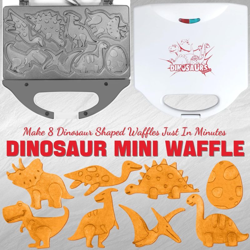 Dinosaur Mini Waffle Maker For Kids - Image 2