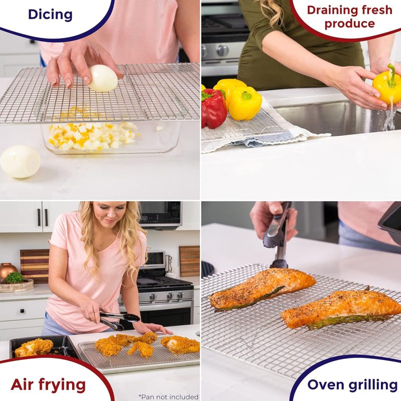 Kitchenatics Heavy Duty Half Sheet Cooling Racks - Image 6
