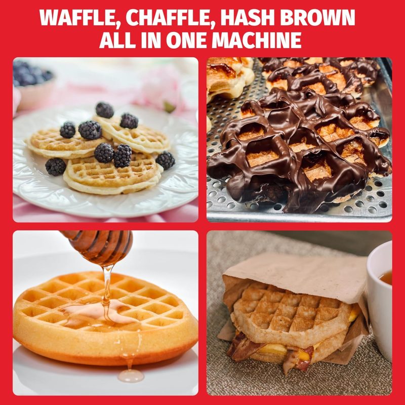Double Mini Waffle Maker Machine - Image 5